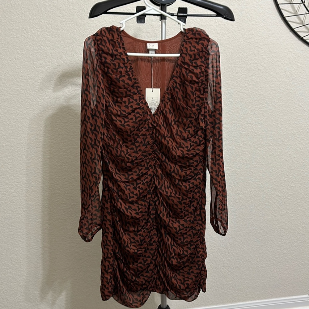 Never Worn Target Long Sleeve Pattern Dress